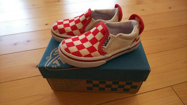 VANS☆バンズ♪スリップオン☆14センチ☆キッズ♪赤×白チェック < ブランド  VANS☆バンズ♪スリップオン☆14センチ☆キッズ♪赤×白チェック  < ブランドの