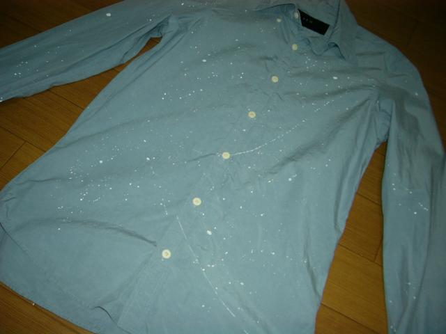 AKMペイント加工シャツM長袖エーケーエム < ブランド  AKMペイント加工シャツM長袖エーケーエム < ブランドの