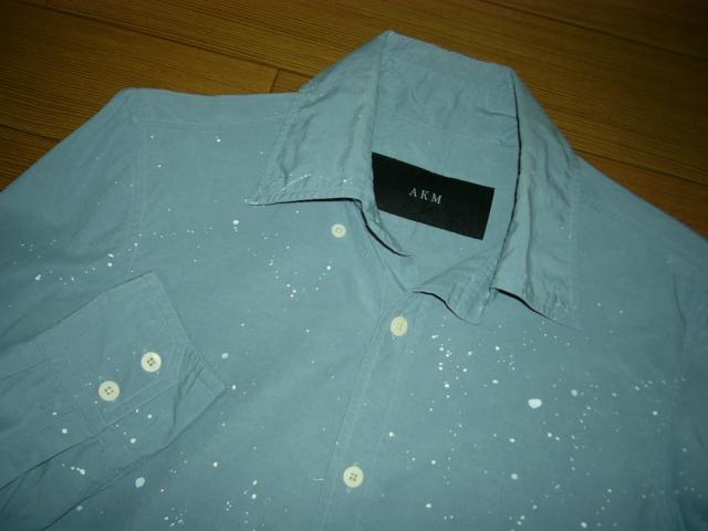 AKMペイント加工シャツM長袖エーケーエム < ブランド  AKMペイント加工シャツM長袖エーケーエム < ブランドの