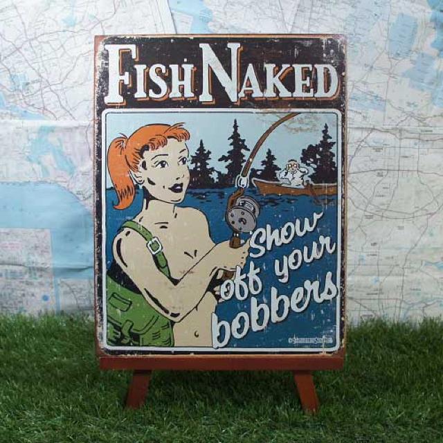 新品【ブリキ看板】Fish Naked -Woman- < ホビー  新品【ブリキ看板】Fish Naked -Woman-  < ホビーの