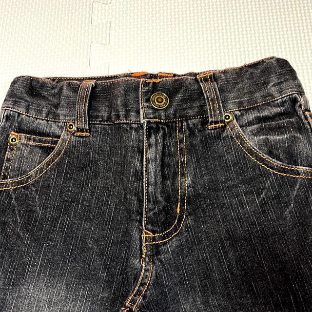 パッチポケットデニム ブラックジーンズ < キッズ/ベビー  パッチポケットデニム ブラックジーンズ < キッズ/ベビーの