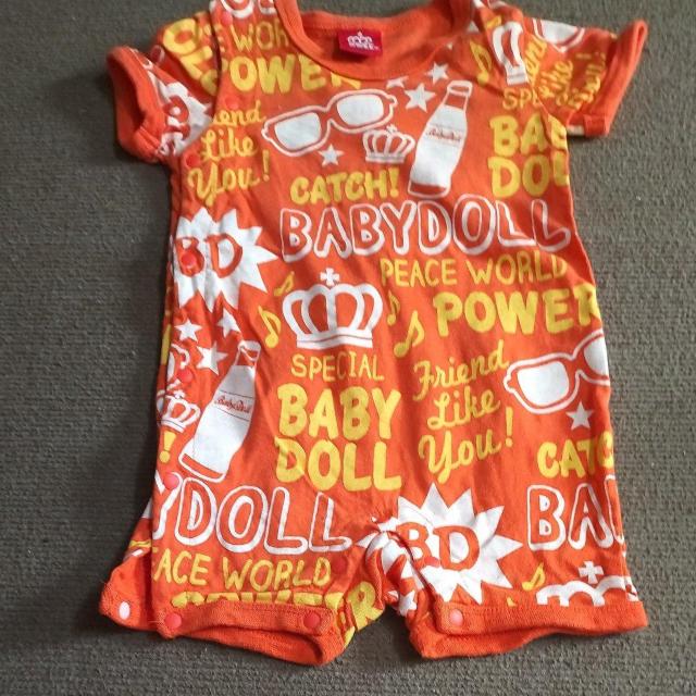 70サイズ BABY DOLL 2枚セット まとめ売り オレンジ < ブランド  70サイズ BABY DOLL 2枚セット まとめ売り オレンジ < ブランドの