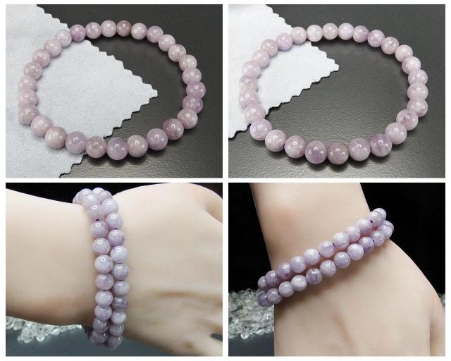 より薄目ラベンダーアメジスト約7mm天然石ブレスレット優しい色合い < 女性アクセサリー/時計  より薄目ラベンダーアメジスト約7mm天然石ブレスレット優しい色合い < 女性アクセサリー/時計の