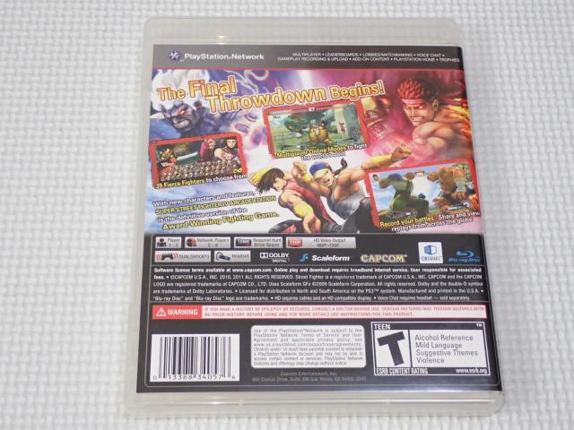 PS3��SUPER STREET FIGHTER 4 ARCADE EDITION �C�O�� �k�Ĕ� �� �Q�[���{��/�\�t�g�� 