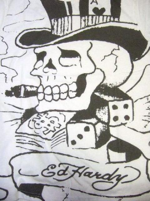 †Ed Hardy†エドハーディー†スカル†プリントTシャツ†新品† < ブランド  †Ed Hardy†エドハーディー†スカル†プリントTシャツ†新品† < ブランドの