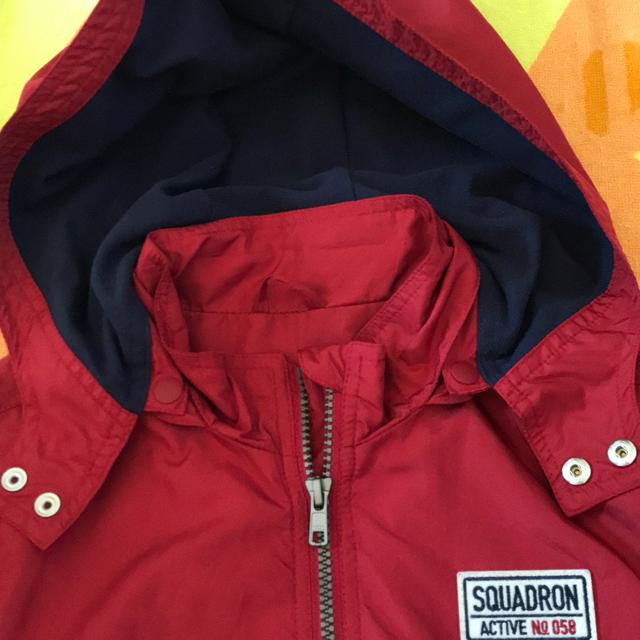 ♯フード♯裏薄フリース暖か撥水加工ジャンパー140 着用少 < キッズ/ベビー  ♯フード♯裏薄フリース暖か撥水加工ジャンパー140 着用少 < キッズ/ベビーの