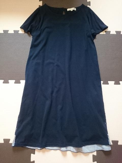 grove グローブ☆バックレースチュニックワンピース★ネイビー☆ < ブランド  grove グローブ☆バックレースチュニックワンピース★ネイビー☆  < ブランドの