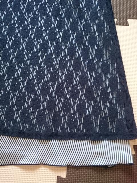 grove グローブ☆バックレースチュニックワンピース★ネイビー☆ < ブランド  grove グローブ☆バックレースチュニックワンピース★ネイビー☆ < ブランドの
