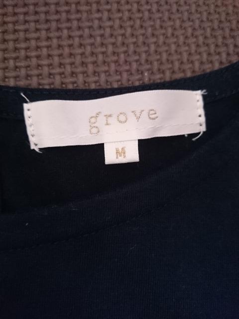 grove グローブ☆バックレースチュニックワンピース★ネイビー☆ < ブランド  grove グローブ☆バックレースチュニックワンピース★ネイビー☆ < ブランドの