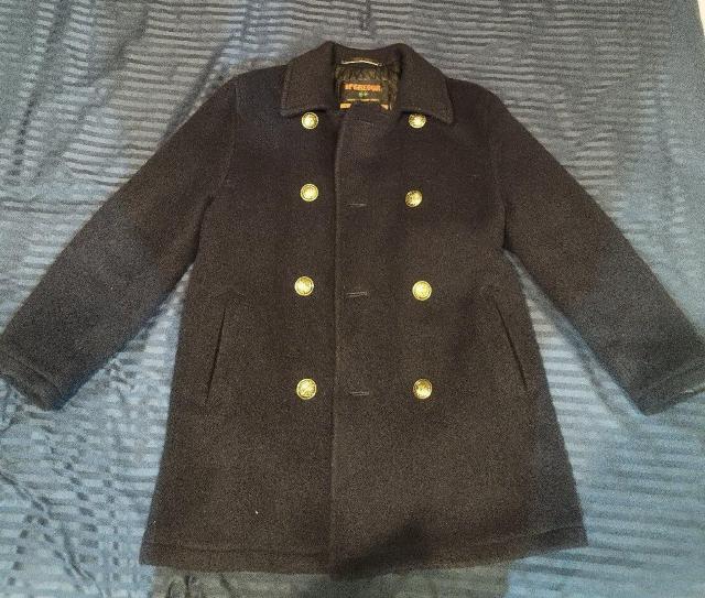 マクレガー ビンテージ Pコート 紺 ネイビー 金ボタン L McGREGOR < 男性ファッション  マクレガー ビンテージ Pコート 紺 ネイビー 金ボタン L McGREGOR < 男性ファッションの