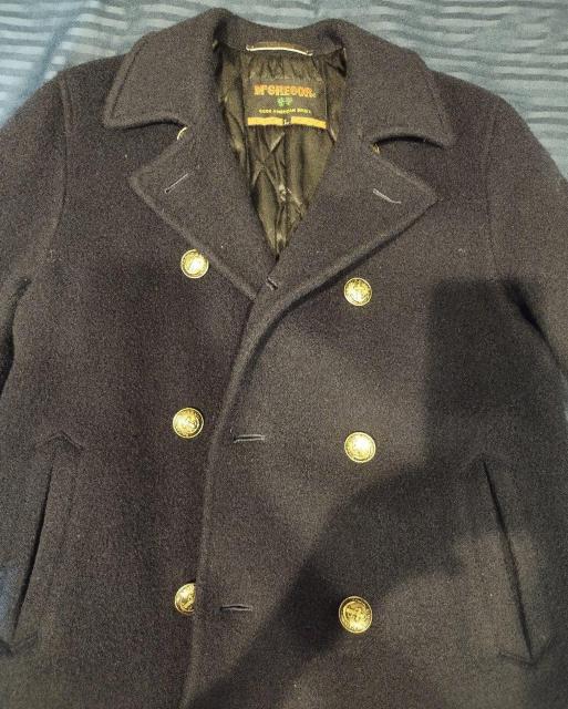 マクレガー ビンテージ Pコート 紺 ネイビー 金ボタン L McGREGOR < 男性ファッション  マクレガー ビンテージ Pコート 紺 ネイビー 金ボタン L McGREGOR < 男性ファッションの