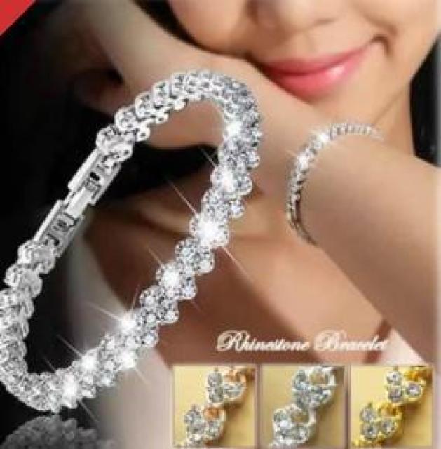 残り1点 590円★ラインストーンブレスレット ピンクゴールド < 女性アクセサリー/時計 残り1点 590円★ラインストーンブレスレット ピンクゴールド < 女性アクセサリー/時計の