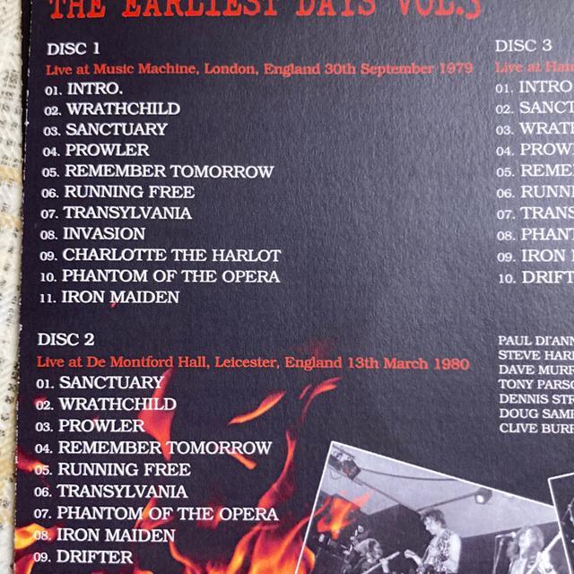輸入盤 3枚組 IRON MAIDEN / THE EARLIEST DAYS VOL-3 < CD/DVD/ビデオ  輸入盤 3枚組 IRON MAIDEN / THE EARLIEST DAYS VOL-3 < CD/DVD/ビデオの