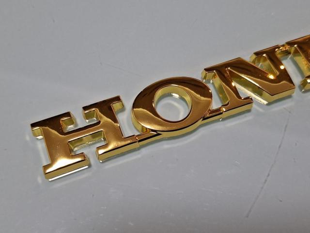 ● HONDA ホンダ メタル製 抜き文字TYPE GOLD ゴールドメッキ仕様 エンブレム新品! < 自動車/バイク ● HONDA ホンダ メタル製 抜き文字TYPE GOLD ゴールドメッキ仕様 エンブレム新品! < 自動車/バイク