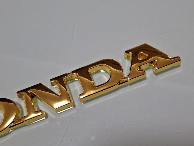 ● HONDA ホンダ メタル製 抜き文字TYPE GOLD ゴールドメッキ仕様 エンブレム新品! < 自動車/バイク ● HONDA ホンダ メタル製 抜き文字TYPE GOLD ゴールドメッキ仕様 エンブレム新品! < 自動車/バイク
