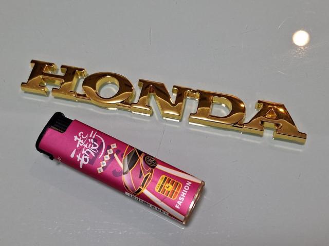 ● HONDA ホンダ メタル製 抜き文字TYPE GOLD ゴールドメッキ仕様 エンブレム新品! < 自動車/バイク ● HONDA ホンダ メタル製 抜き文字TYPE GOLD ゴールドメッキ仕様 エンブレム新品! < 自動車/バイク