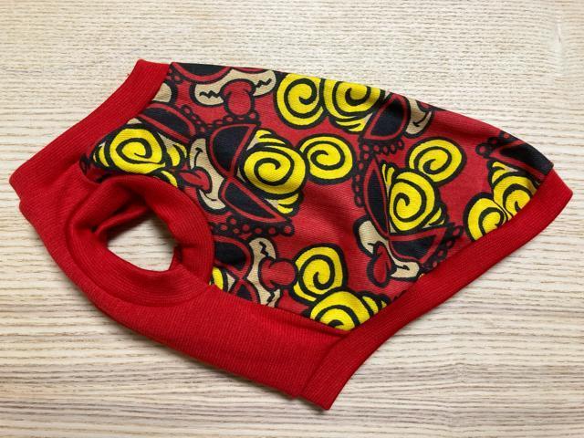 S★ハンドメイド ヒスミニ シャツ 百面相 赤 < ペット/手芸/園芸  S★ハンドメイド ヒスミニ シャツ 百面相 赤 < ペット/手芸/園芸の