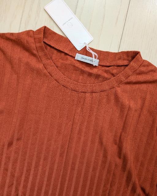 3L★NAUW CLOSET★半袖リブカットソー★新品★送料無料 < 女性ファッション  3L★NAUW CLOSET★半袖リブカットソー★新品★送料無料 < 女性ファッションの