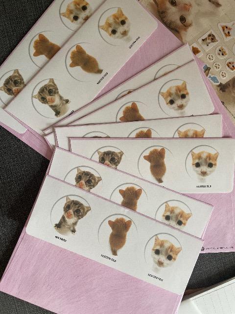 ♯未使用♯レターセット  2点セット  ねこちゃん チェック 2点まとめ売り!!  封筒たくさん < インテリア/ライフ  ♯未使用♯レターセット  2点セット  ねこちゃん チェック 2点まとめ売り!!  封筒たくさん < インテリア/ライフの