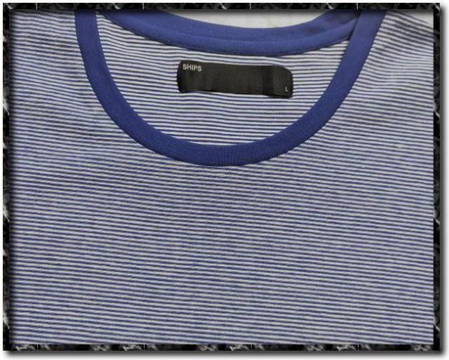 シップス 丸首ボーダー半袖Tシャツ 青×白 < ブランド  シップス 丸首ボーダー半袖Tシャツ 青×白 < ブランドの