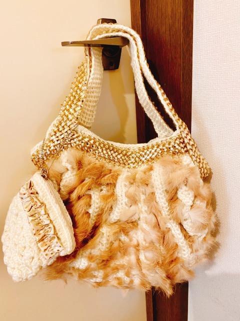 cache cache ミニポーチ付きファーバッグ < ブランド cache cache ミニポーチ付きファーバッグ < ブランドの