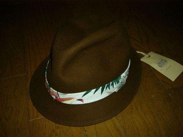 新品BALABUSHKAバラブシュカウールハットMリボン花柄GE < ブランド 新品BALABUSHKAバラブシュカウールハットMリボン花柄GE < ブランドの