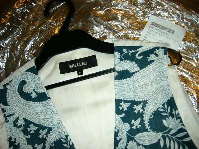 新品SHELLACシェラックペイズリー柄ジレベスト44薄手ストライプ < ブランド 新品SHELLACシェラックペイズリー柄ジレベスト44薄手ストライプ < ブランドの