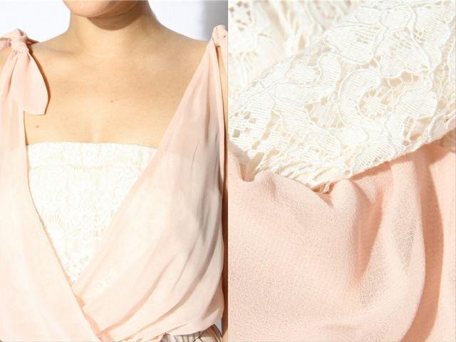 ROYALPARTY肩リボンドッキングワンピースピンクベージュ < ブランド ROYALPARTY肩リボンドッキングワンピースピンクベージュ < ブランドの