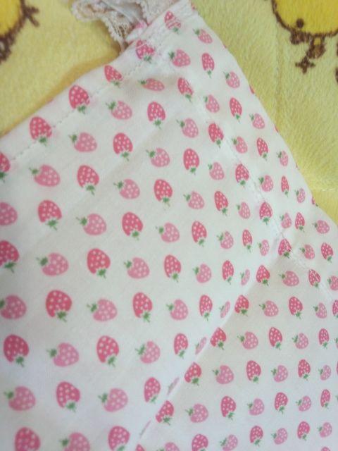 〓ほんのりベージュに可愛いイチゴ柄の手作りパンドルショーツ 〓サイズ〓 < 女性ファッション  〓ほんのりベージュに可愛いイチゴ柄の手作りパンドルショーツ 〓サイズ〓 < 女性ファッションの