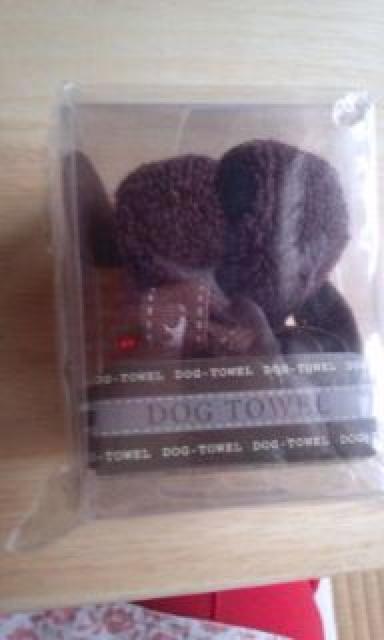 茶色のドッグタオルハンカチ < インテリア/ライフ  茶色のドッグタオルハンカチ  < インテリア/ライフの