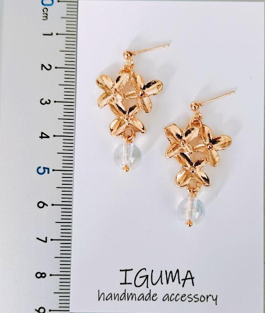 ハンドメイド フラワーピアス < 女性ファッション  ハンドメイド フラワーピアス < 女性ファッションの