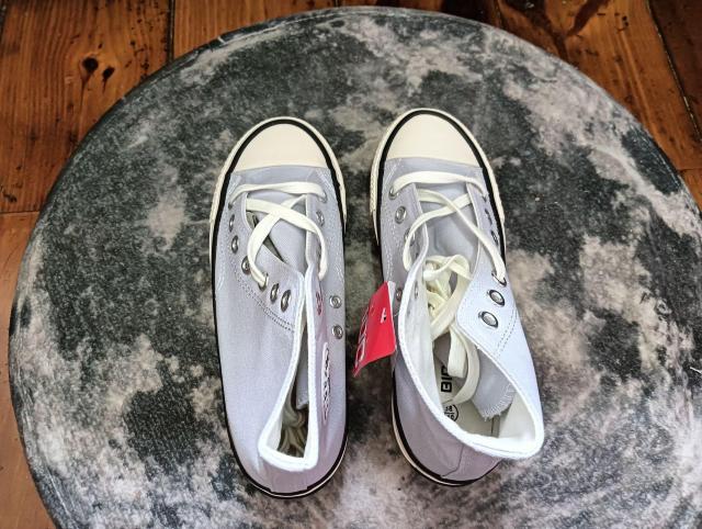 新品 24cm レディース スニーカー パープル シューズ 靴 ミドルカット < 女性ファッション  新品 24cm レディース スニーカー パープル シューズ 靴 ミドルカット < 女性ファッションの