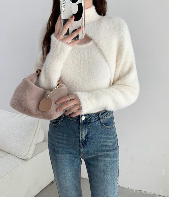 新品☆emi+(エミプラス)レイヤードシャギーニット☆ < 女性ファッション 新品☆emi+(エミプラス)レイヤードシャギーニット☆ < 女性ファッションの