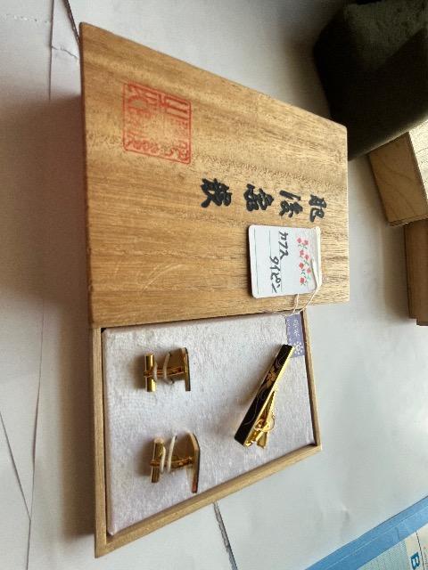 肥後象嵌カフスボタン&タイピンset < 男性ファッション  肥後象嵌カフスボタン&タイピンset  < 男性ファッションの