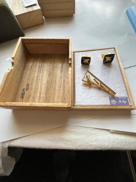 肥後象嵌カフスボタン&タイピンset < 男性ファッション  肥後象嵌カフスボタン&タイピンset < 男性ファッションの