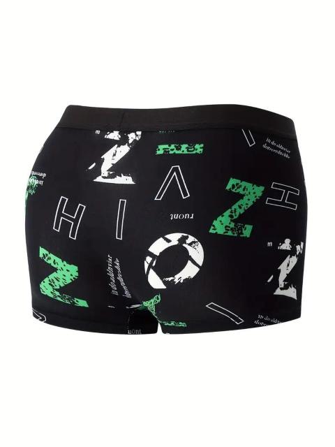 爆ヤス価格1190円★男性用ボクサーブリーフ4枚セット  通気性伸縮性グラフィックプリントショーツUSAサイズM(日本サイズXL) < 男性ファッション  爆ヤス価格1190円★男性用ボクサーブリーフ4枚セット  通気性伸縮性グラフィックプリントショーツUSAサイズM(日本サイズXL) < 男性ファッションの