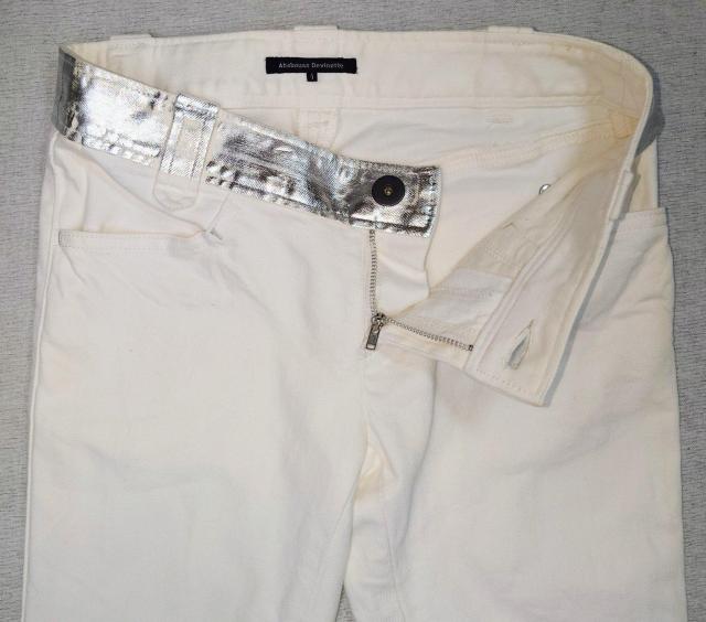 美品★アバハウスドゥヴィネット★W73★ストレッチデニム★ダメージデニム★ホワイトデニム★ユニセックス★スキニー★可愛い★送料無料 < 男性ファッション 美品★アバハウスドゥヴィネット★W73★ストレッチデニム★ダメージデニム★ホワイトデニム★ユニセックス★スキニー★可愛い★送料無料 < 男性ファッションの