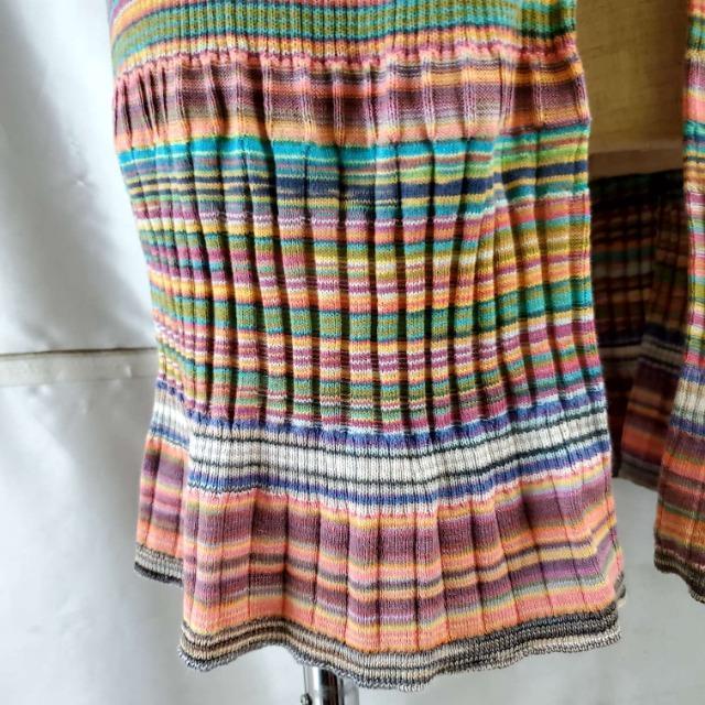 込み★653★バンブーハウス★七分袖ボーダー柄ロングカーディガン★ < 女性ファッション  込み★653★バンブーハウス★七分袖ボーダー柄ロングカーディガン★ < 女性ファッションの