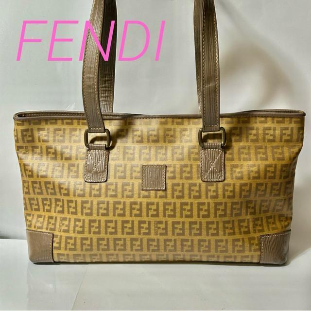 FENDI フェンディ ズッカ柄 ヴィンテージ トートバッグ ブラウン < ブランド FENDI フェンディ ズッカ柄 ヴィンテージ トートバッグ ブラウン < ブランドの