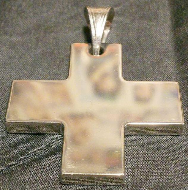 大迫力! ペンダント極厚5mm チタン製十字架クロスネックレスペンダント < 男性アクセサリー/時計  大迫力! ペンダント極厚5mm チタン製十字架クロスネックレスペンダント < 男性アクセサリー/時計の