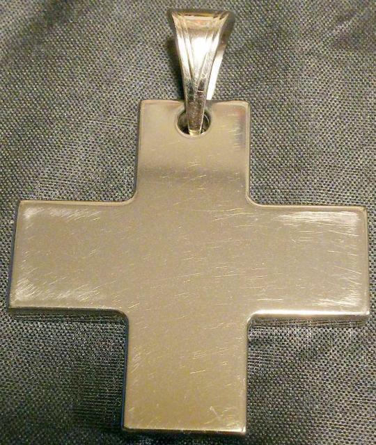 大迫力! ペンダント極厚5mm チタン製十字架クロスネックレスペンダント < 男性アクセサリー/時計  大迫力! ペンダント極厚5mm チタン製十字架クロスネックレスペンダント < 男性アクセサリー/時計の