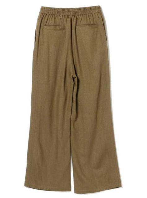 レディース 麻混 カルゼ パンツ【BROWN】 < 女性ファッション  レディース 麻混 カルゼ パンツ【BROWN】 < 女性ファッションの