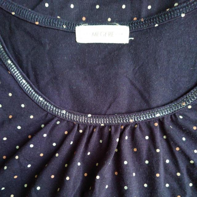 MEGERE◇レディース半袖カットソーM 裾レース 紺色◇中古 < 女性ファッション  MEGERE◇レディース半袖カットソーM 裾レース 紺色◇中古 < 女性ファッションの