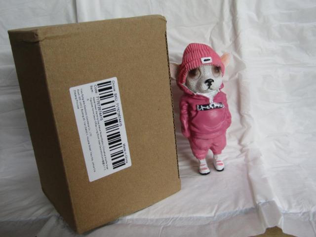●チワワ犬 レジン製 マスコット犬 スタンディングDOG PINK人形 可愛い! < インテリア/ライフ ●チワワ犬 レジン製 マスコット犬 スタンディングDOG PINK人形 可愛い! < インテリア/ライフの