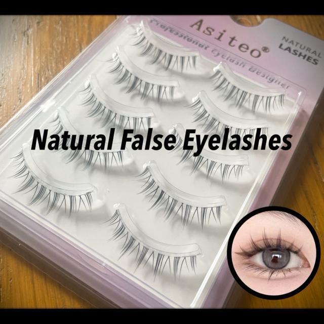 新品未開封 ナチュラル 盛れ!!韓国メイク 中華メイク 束感 ツケマツゲ まつ毛 根元透明タイプ 5ペア < 香水/コスメ/ネイル  新品未開封 ナチュラル 盛れ!!韓国メイク 中華メイク 束感 ツケマツゲ まつ毛 根元透明タイプ 5ペア  < 香水/コスメ/ネイルの