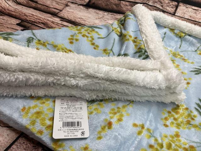 送料無料!フランネル素材で肌触り抜群!【ミモザ】裏シープボアタッチ ハーフブランケット(画像から)1枚 < インテリア/ライフ 送料無料!フランネル素材で肌触り抜群!【ミモザ】裏シープボアタッチ ハーフブランケット(画像から)1枚 < インテリア/ライフの