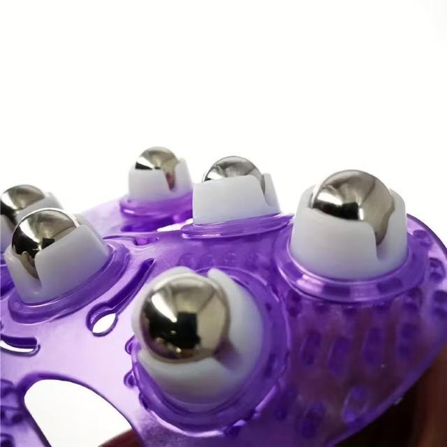 お試し価格690円★【ローリングボール付きマッサージグローブ】首、背中、肩、ヒップ、顔などをマッサージ!紫 < ヘルス/ビューティー お試し価格690円★【ローリングボール付きマッサージグローブ】首、背中、肩、ヒップ、顔などをマッサージ!紫 < ヘルス/ビューティーの