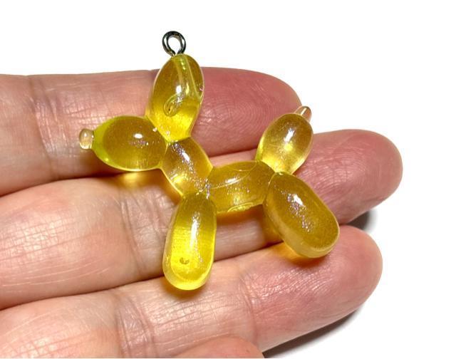 986 黄色 ぷくぷくバルーンの犬ちゃん【大きめ】 1個 レジン プラパーツ アクリル樹脂 アクセサリーチャーム パーツ < ペット/手芸/園芸 986 黄色 ぷくぷくバルーンの犬ちゃん【大きめ】 1個 レジン プラパーツ アクリル樹脂 アクセサリーチャーム パーツ < ペット/手芸/園芸の