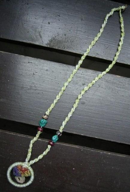 ☆即決☆ヘンプ*きのこネックレス*2 ハンドメイド < 女性アクセサリー/時計  ☆即決☆ヘンプ*きのこネックレス*2 ハンドメイド  < 女性アクセサリー/時計の