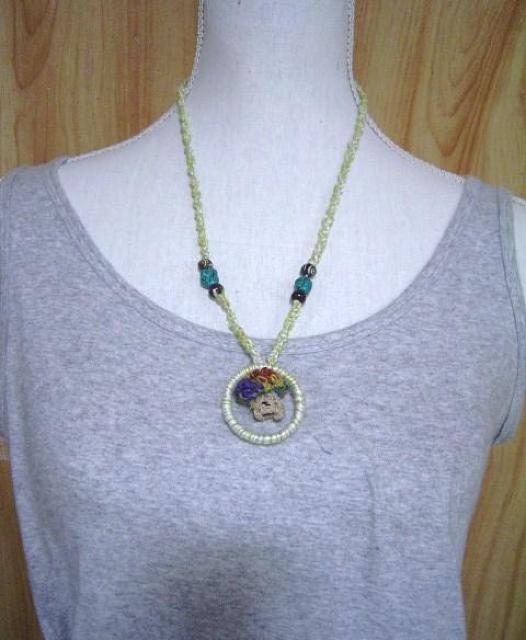 ☆即決☆ヘンプ*きのこネックレス*2 ハンドメイド < 女性アクセサリー/時計  ☆即決☆ヘンプ*きのこネックレス*2 ハンドメイド < 女性アクセサリー/時計の